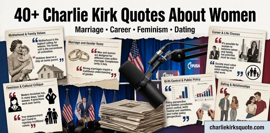 40+ Charlie Kirk Quotes About Women, Organized by Theme
