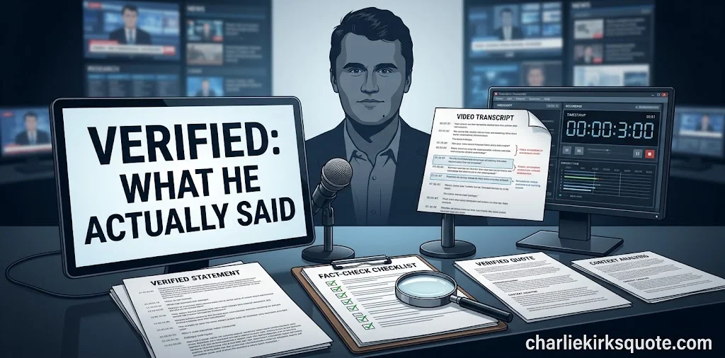 Charlie Kirk Quotes Confirmed Authentic By Fact-Checkers