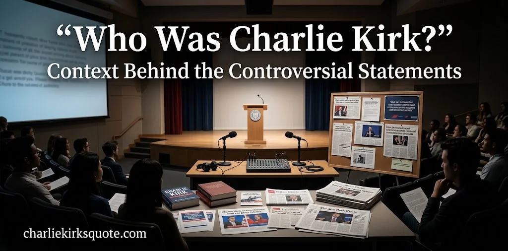 Who Was Charlie Kirk? Context Behind the Controversy