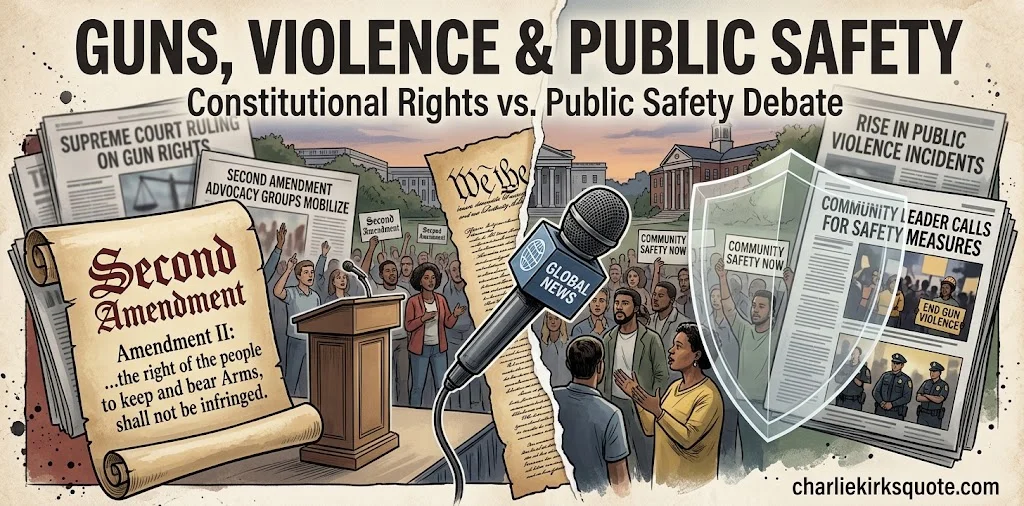 Charlie Kirk's Most Controversial Quotes on Guns, Violence & Public Safety