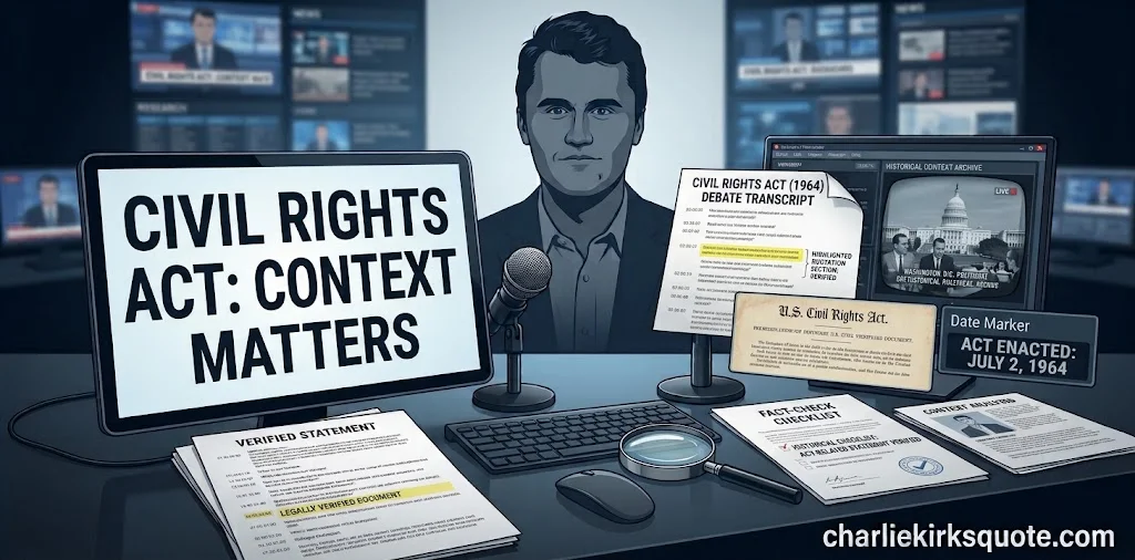 How Fact-Checkers Verify Charlie Kirk Quotes