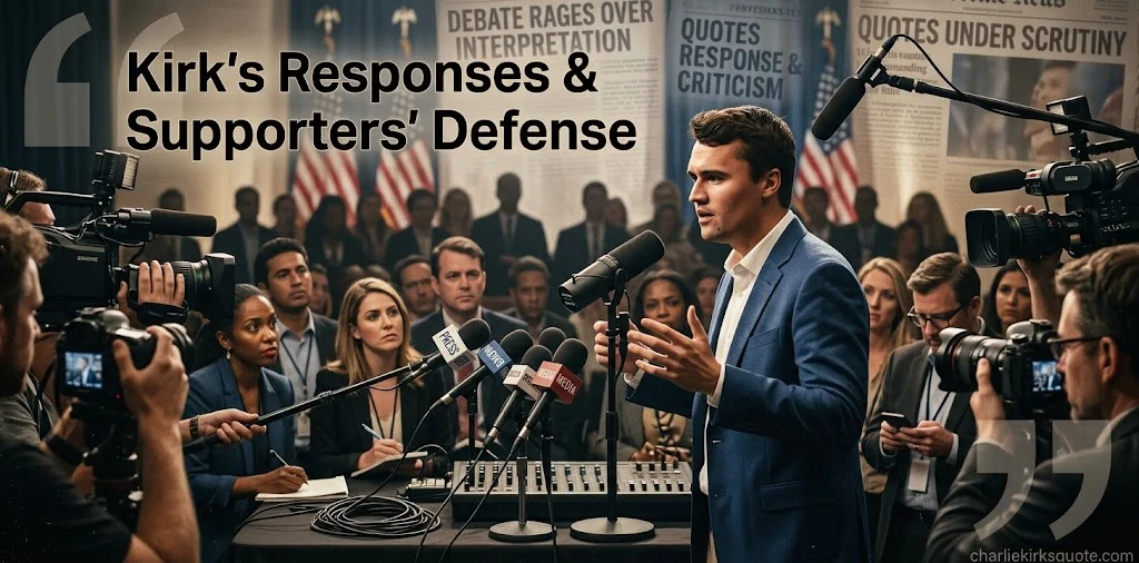 How Kirk and His Supporters Responded to Hate Speech Accusations