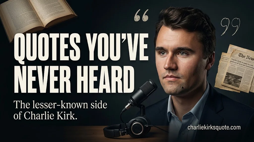 Lesser-Known Charlie Kirk Quotes You Won't Find on Other Lists