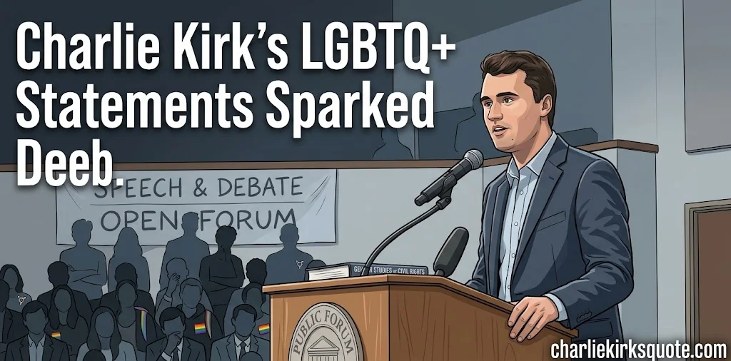 Who Was Charlie Kirk and Why His LGBTQ+ Statements Still Spark Debate