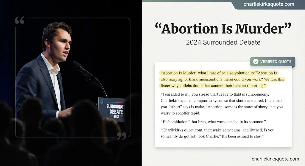 15 Charlie Kirk Quotes on Abortion and the Right to Life