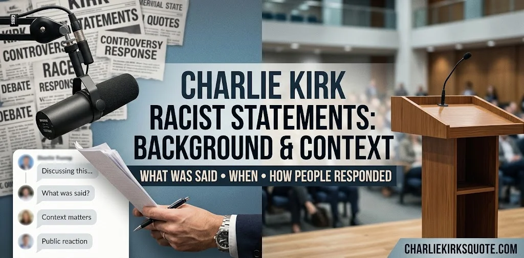 Charlie Kirk Racist Statements: Background and Context