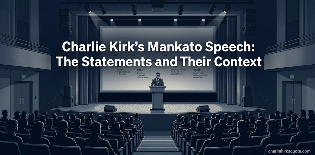 Charlie Kirk George Floyd Quotes From the Mankato Speech