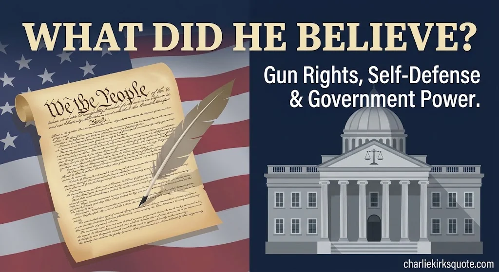 Context Behind Charlie Kirk's Gun Rights Quotes
