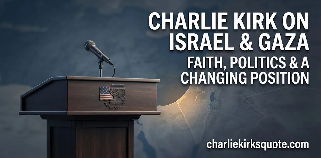 Who Was Charlie Kirk? His Views on Israel and Gaza
