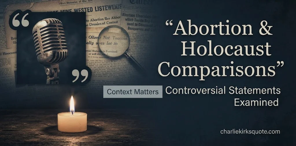 Charlie Kirk, Abortion Laws and the Pro-Life Movement