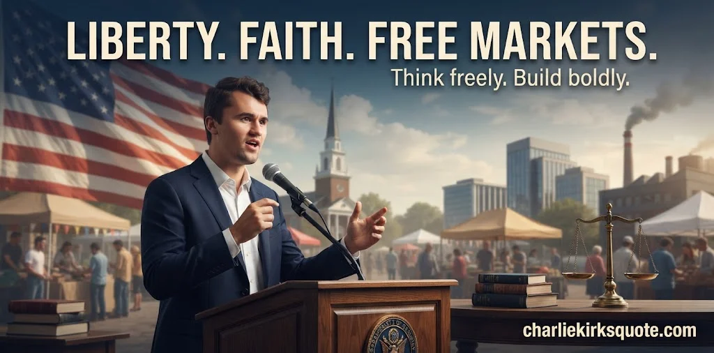 Powerful Charlie Kirk Quotes on Freedom, Faith & Free Markets