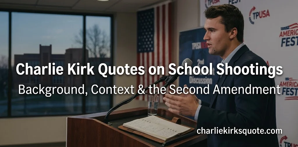 Charlie Kirk Quotes on School Shootings: Background and Context