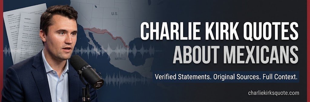 Charlie Kirk Quotes About Mexicans: What He Said