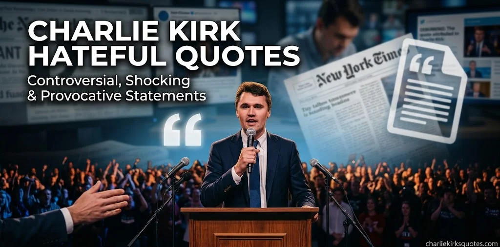 20+ Charlie Kirk Hateful Quotes: Controversial, Shocking & Provocative Statements That Sparked Debate