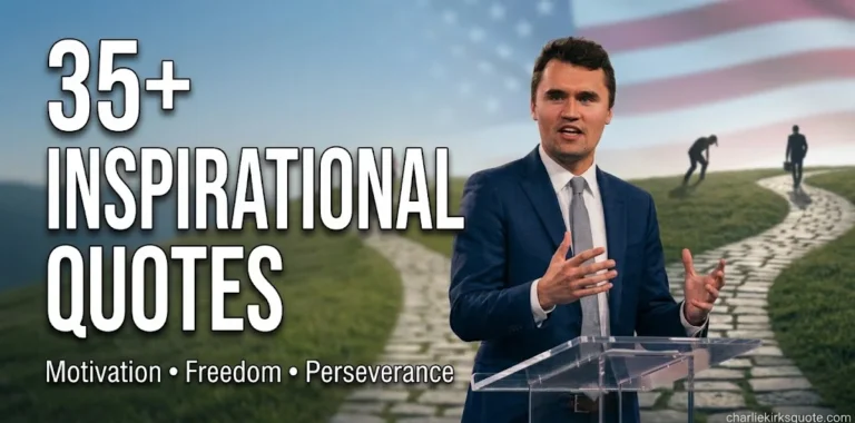 35+ Powerful Charlie Kirk Inspirational Quotes to Inspire, Motivate & Transform Your Mindset