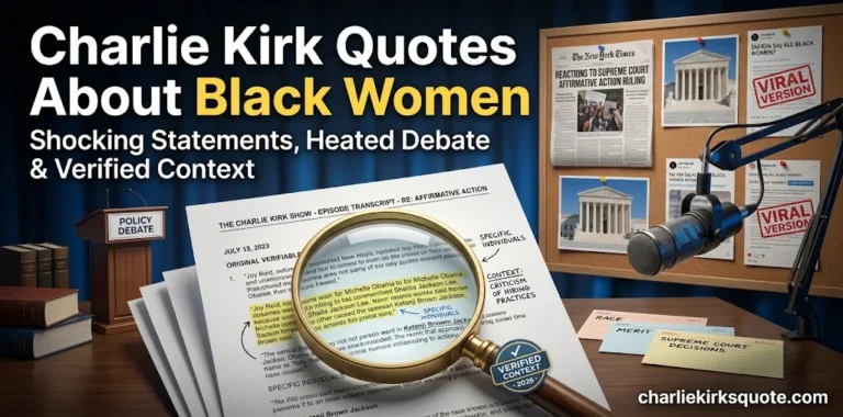 Charlie Kirk Quotes About Black Women: Shocking Statements, Heated Debate & Verified Context (2026)