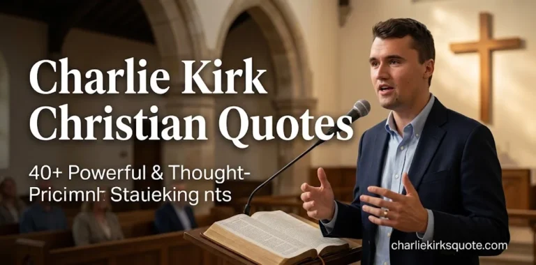 Charlie Kirk Christian Quotes: 40+ Powerful, Inspiring & Thought-Provoking Faith Statements That Sparked Debate (2026)