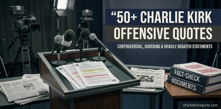 50+ Charlie Kirk Offensive Quotes: Controversial, Shocking & Heavily Debated Statements (2026)