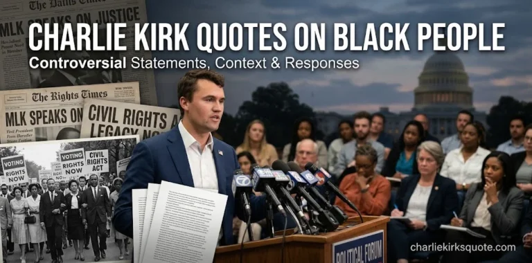 Charlie Kirk Quotes on Black People: 40+ Controversial, Shocking & Heavily Debated Statements (2026)