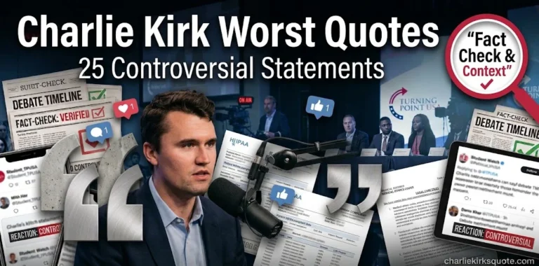 Charlie Kirk Worst Quotes: 25 Controversial Statements That Sparked Debate