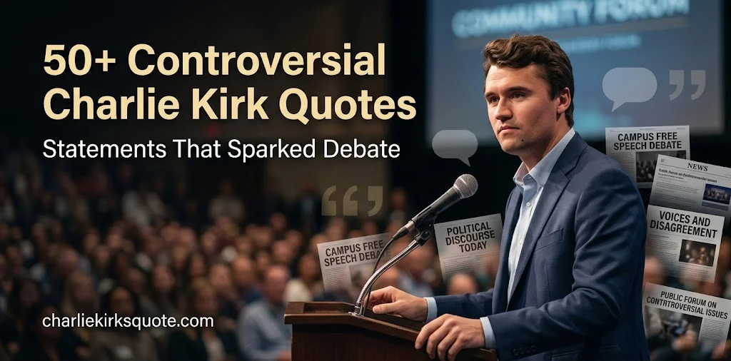 50+ Controversial Charlie Kirk Quotes: Shocking, Powerful & Thought-Provoking Statements That Sparked Debate (2026)