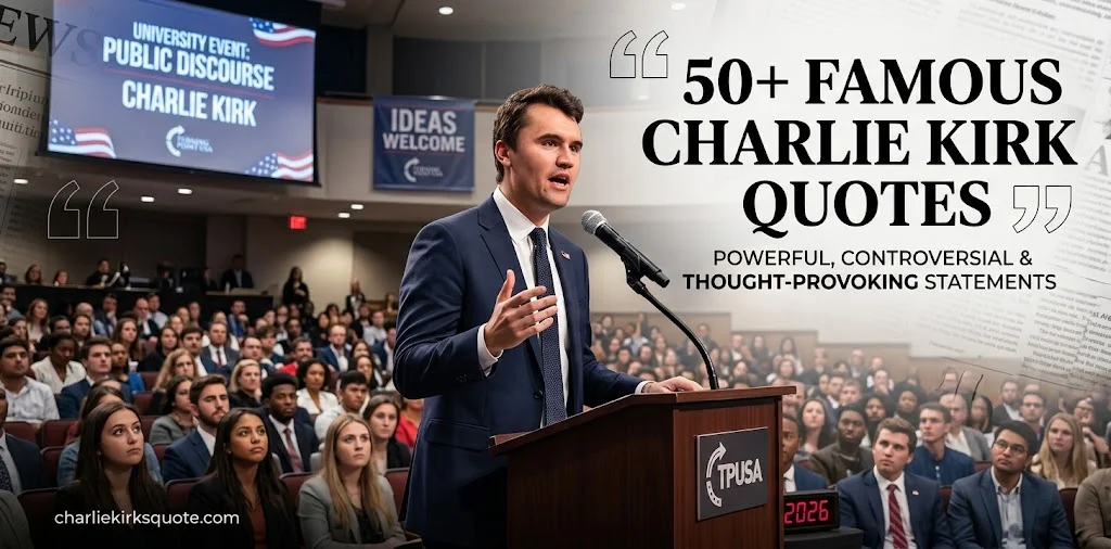 50+ Famous Charlie Kirk Quotes: Powerful, Controversial & Thought-Provoking Statements That Sparked Debate (2026)