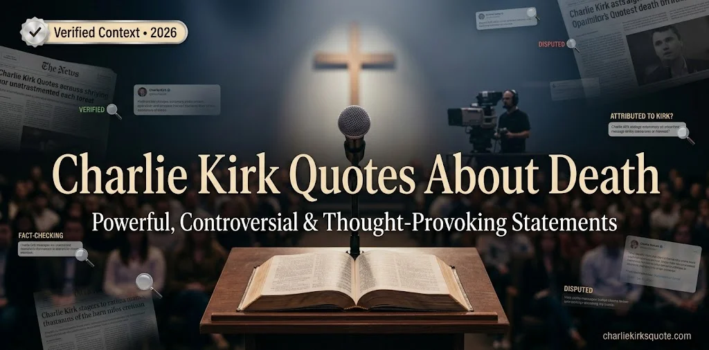 Charlie Kirk Quotes About Death: Powerful, Controversial & Thought-Provoking Statements With Context (2026)
