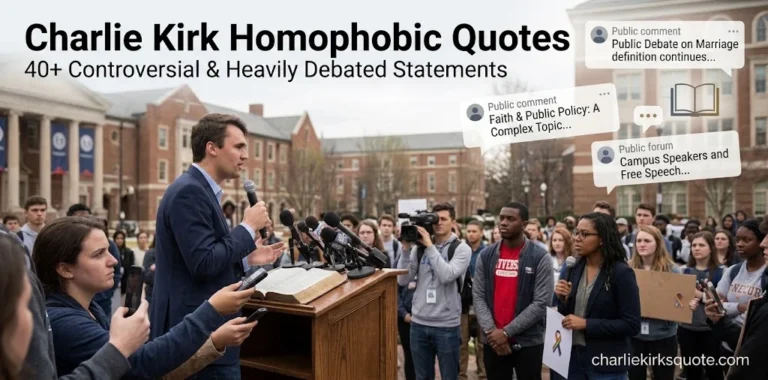 Charlie Kirk's Quotes on LGBTQ+ Issues: 40+ Controversial and Heavily Debated Statements (2026)