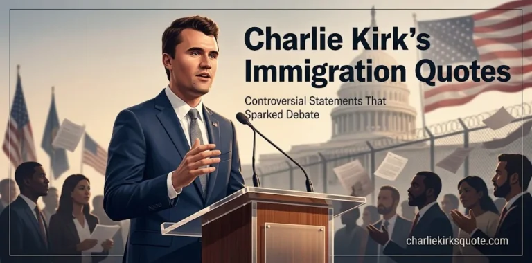 Charlie Kirk Quotes on Immigration: Controversial, Powerful & Eye-Opening Statements That Sparked Debate