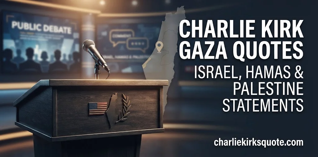25+ Charlie Kirk Gaza Quotes: Powerful, Controversial & Provocative Statements on Israel-Palestine (2026)