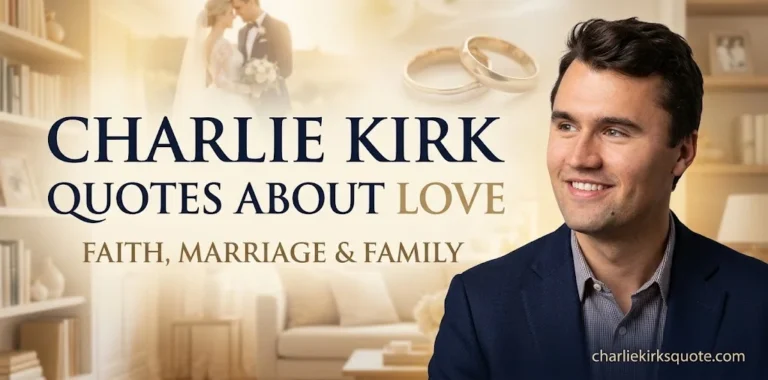 20 Charlie Kirk Quotes About Love: Powerful, Heartfelt & Thought-Provoking Statements on Relationships and Family (2026)