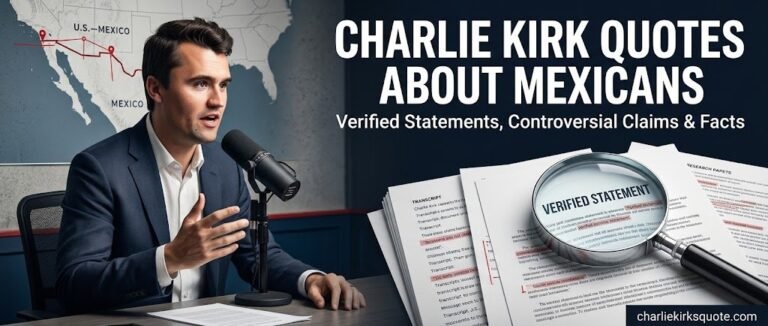 Charlie Kirk Quotes About Mexicans: Immigration Views & Fact-Checked Context (2026)