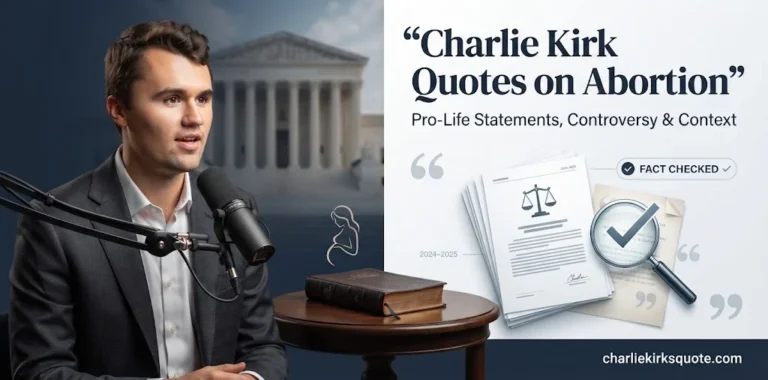 15 Charlie Kirk Quotes on Abortion: Powerful, Controversial & Provocative Pro-Life Statements (2026)