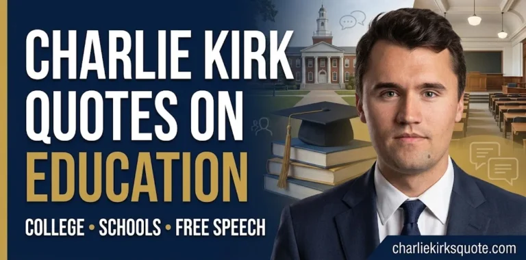 30+ Charlie Kirk Quotes on Education: Powerful, Controversial & Eye-Opening Statements on Schools and Learning (2026)