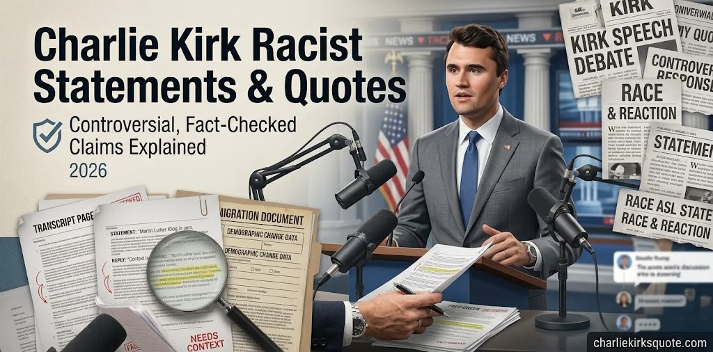 12 Charlie Kirk Racist Statements & Quotes: Controversial, Shocking & Fact-Checked Claims Explained (2026)