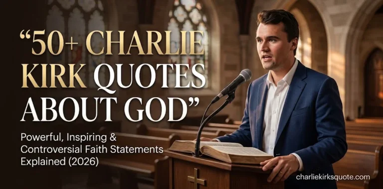 50+ Charlie Kirk Quotes About God: Powerful, Inspiring & Controversial Faith Statements Explained (2026)