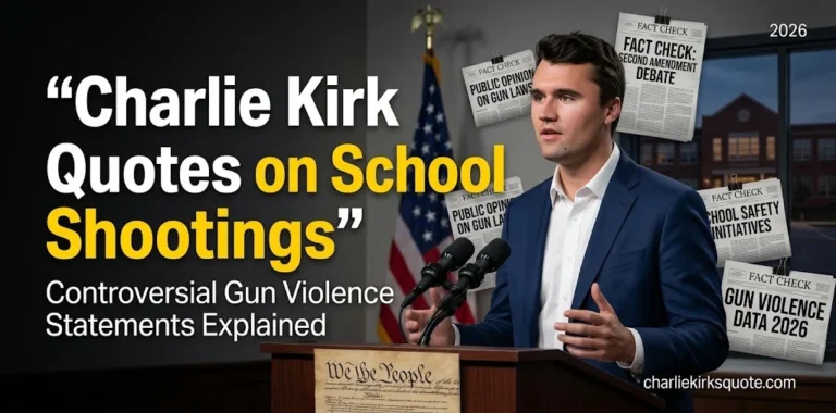 10 Charlie Kirk Quotes on School Shootings: Controversial Gun Violence Statements Explained (2026)