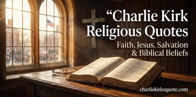 14 Charlie Kirk Religious Quotes: Powerful, Controversial & Thought-Provoking Faith Statements (2026)